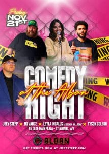 Comedy Night at The Alban poster